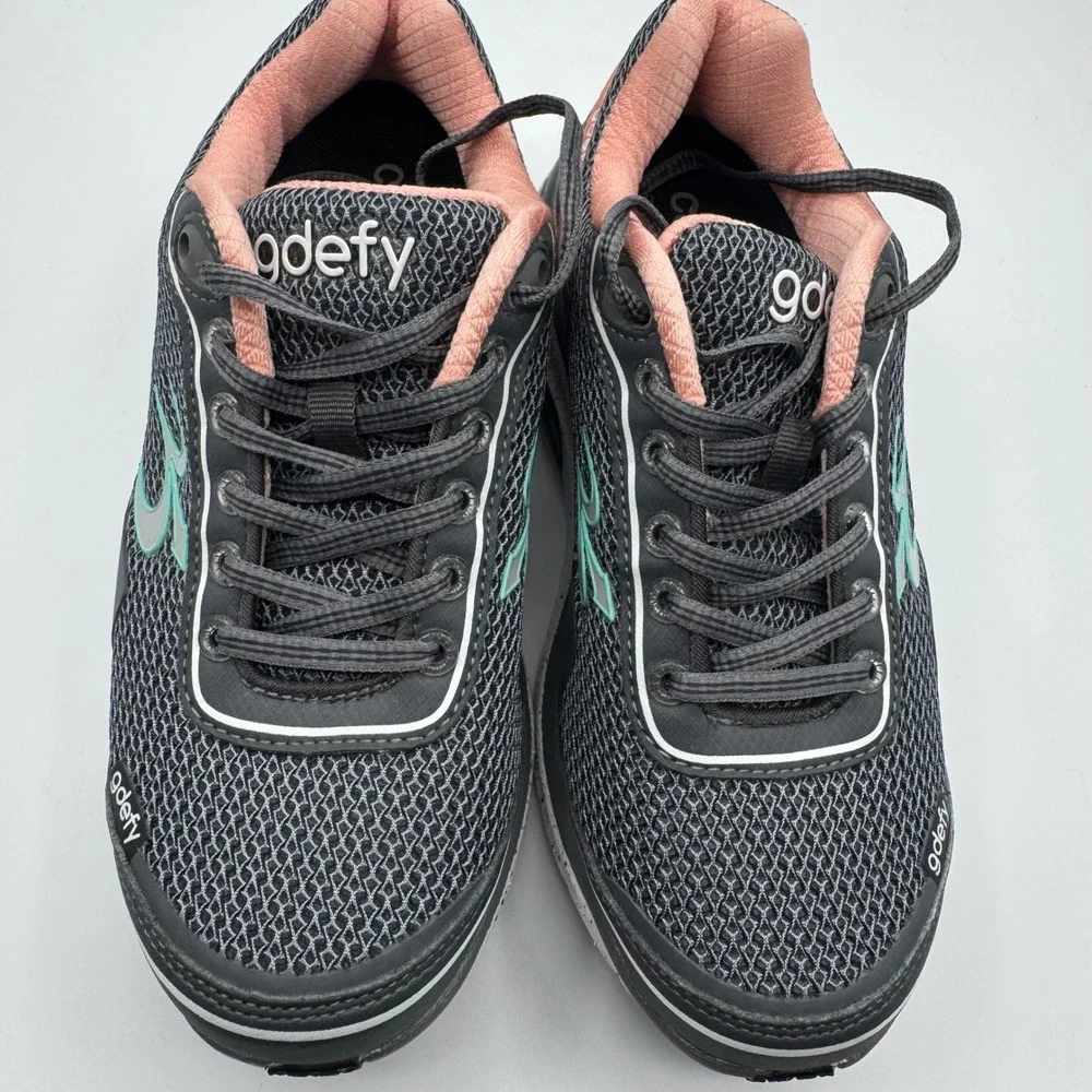 Gravity Defyer G-Defy Ion Grey Pink Walking Shoes Womens 6